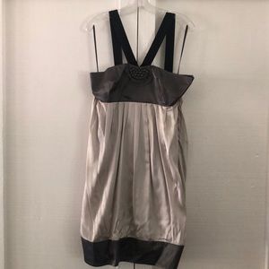 Club Monaco Sleeveless gray cocktail dress